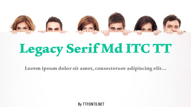 Legacy Serif Md ITC TT example